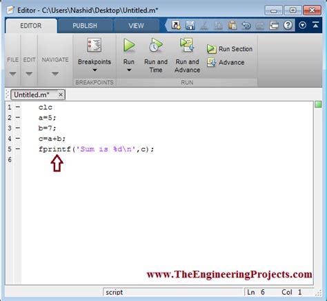 So, in your code what happens is that even when you specify two different vectors per %. . How to print in matlab